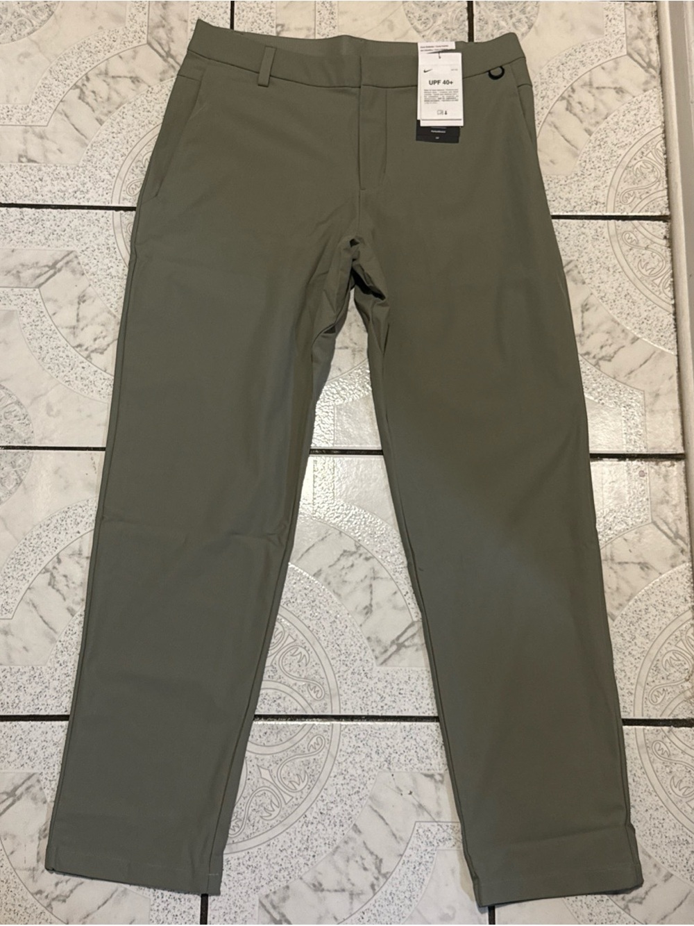 New Nike 24.7 PerfectStretch Dri-FIT 5-Pocket Pants Olive Men’s 32X32 HQ6930-320